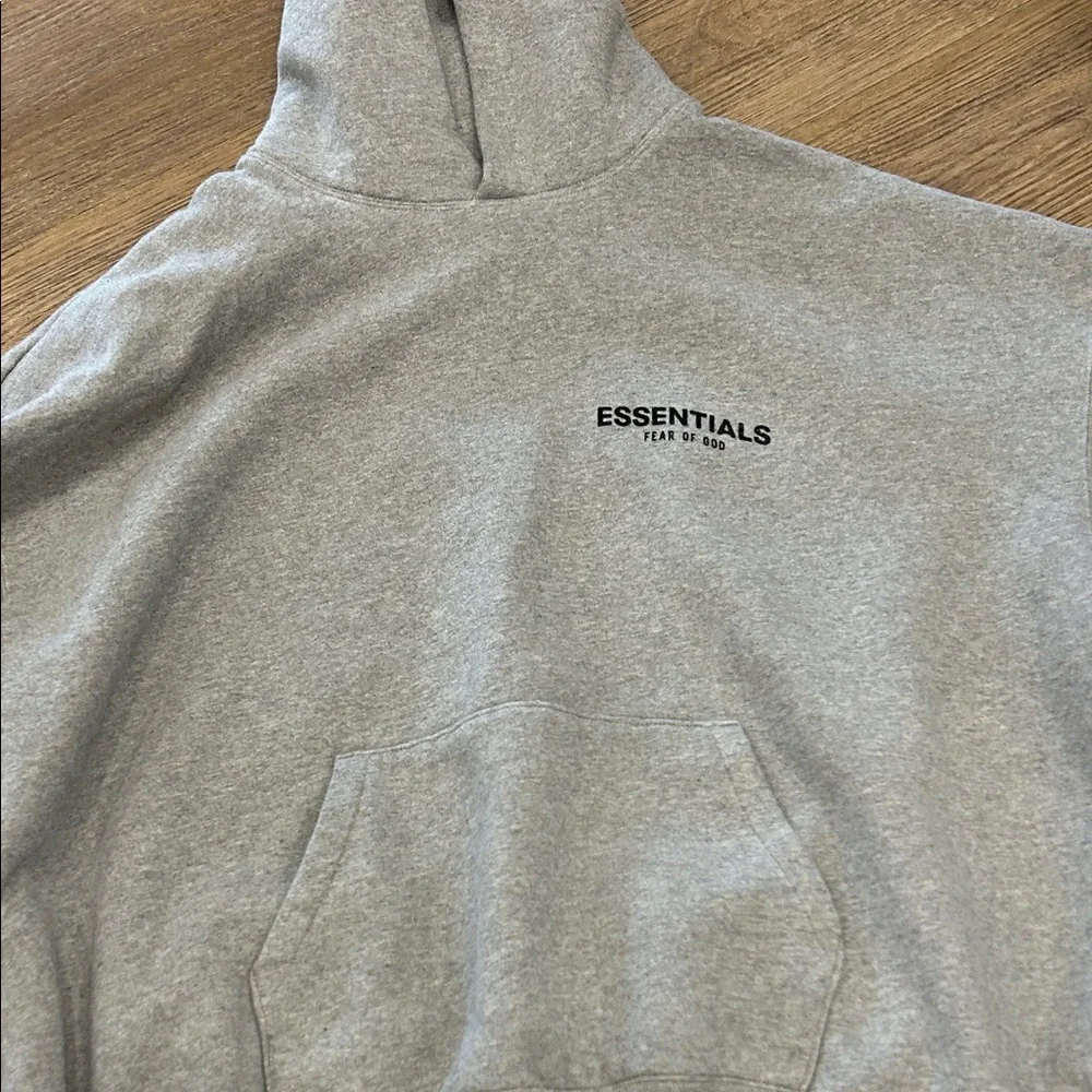 Fear of God Essentials Gray Hoodie - Picture 7 of 13